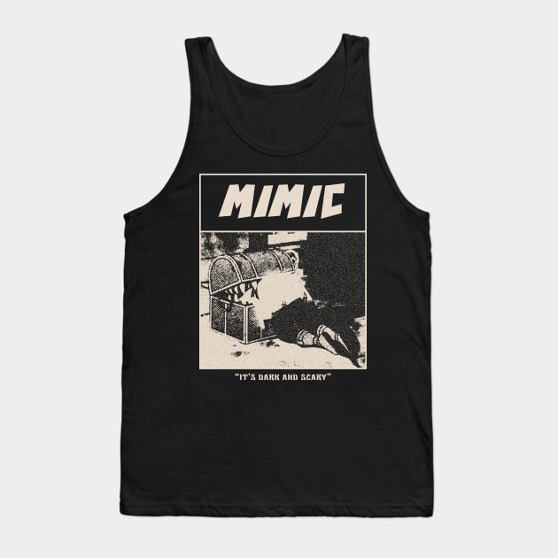 Mimic Frieren Gloomy Halftone Fanart Design Tank Top by Gloomeeey